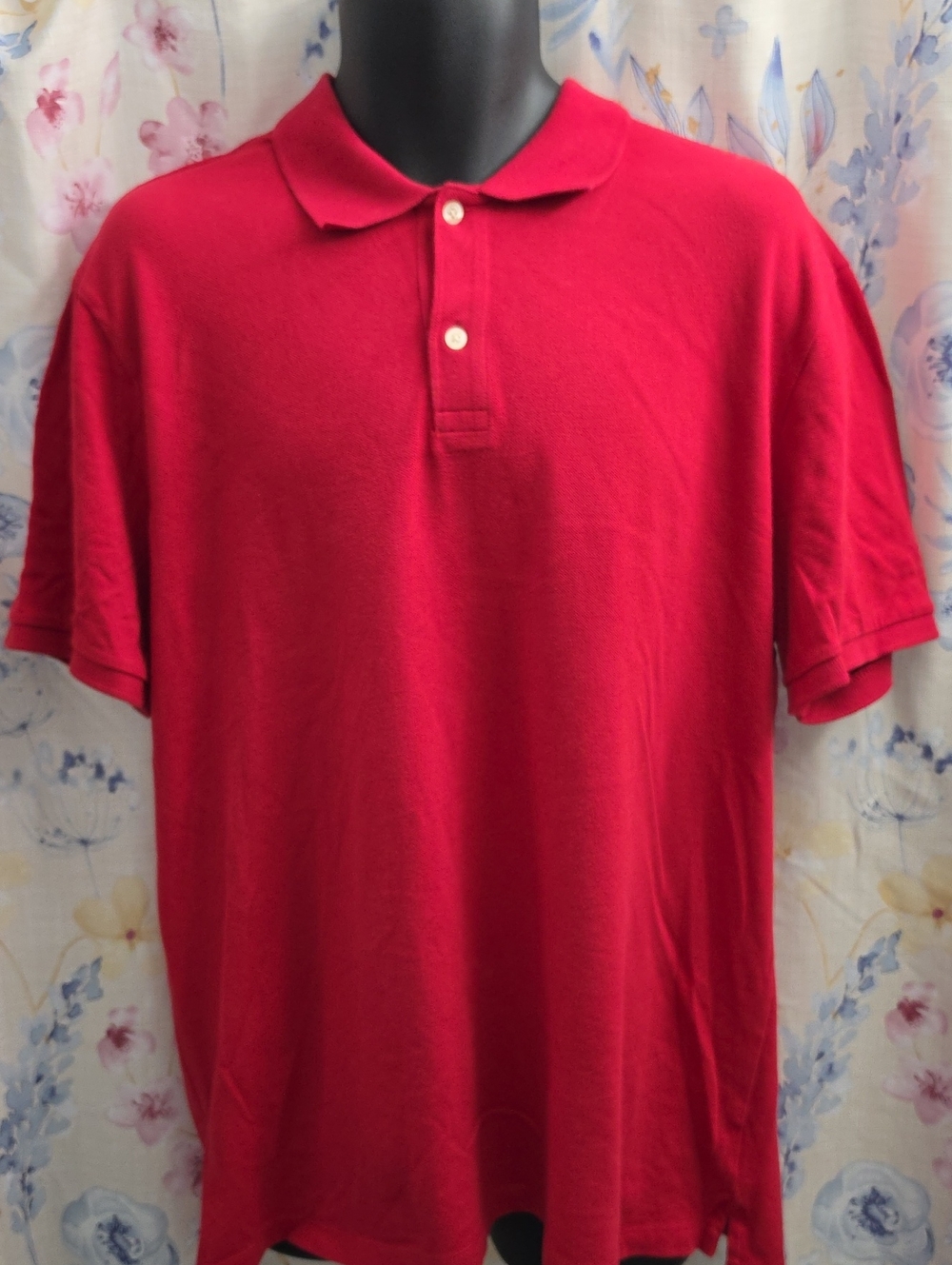 GAP Men's Bright Red Polo Shirt